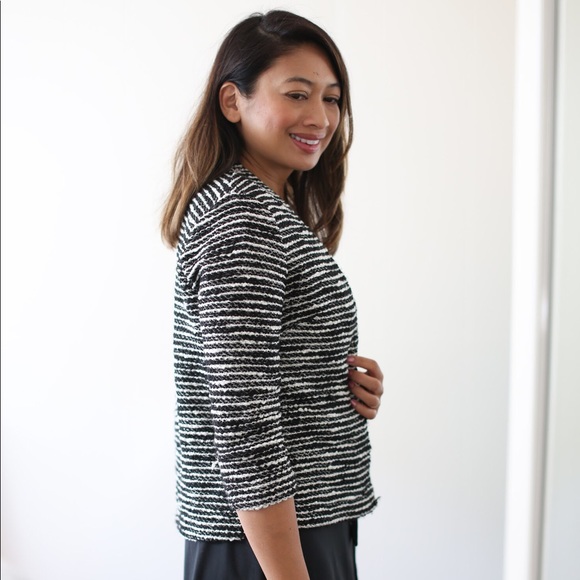 H&M Lightweight Tweed Cardigan Jacket - Picture 3 of 8